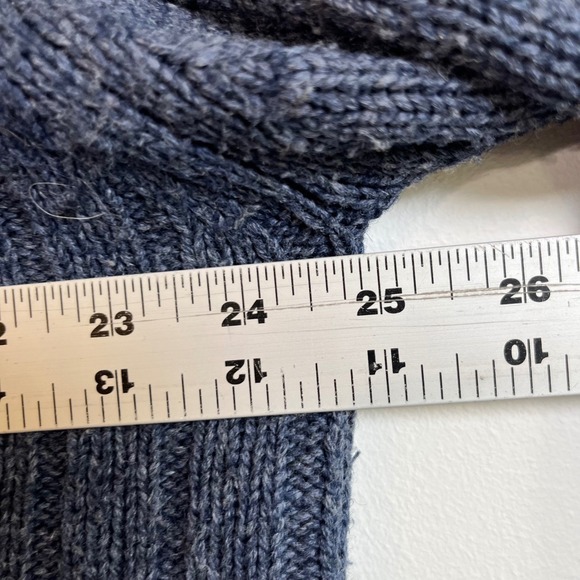 Columbia Sportswear XCO Mens XL Blue Full Zip Cable Knit Mock Neck Sweater XL - Picture 5 of 7